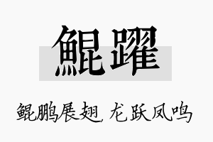 鲲跃名字的寓意及含义