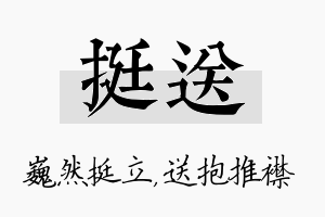 挺送名字的寓意及含义