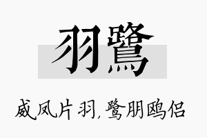 羽鹭名字的寓意及含义