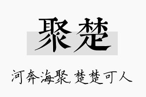 聚楚名字的寓意及含义