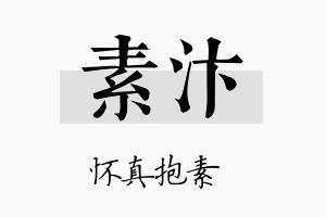 素汴名字的寓意及含义