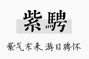 紫骋名字的寓意及含义