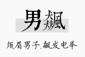 男飙名字的寓意及含义