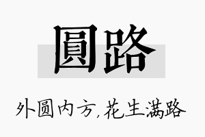 圆路名字的寓意及含义