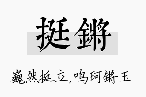 挺锵名字的寓意及含义