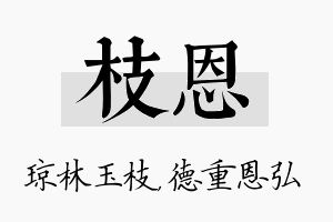 枝恩名字的寓意及含义