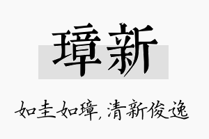 璋新名字的寓意及含义