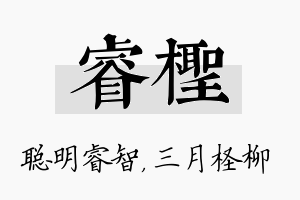 睿柽名字的寓意及含义