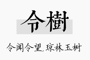 令树名字的寓意及含义