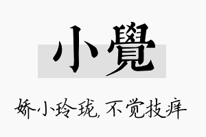 小觉名字的寓意及含义