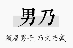 男乃名字的寓意及含义