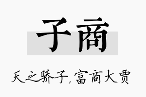 子商名字的寓意及含义