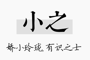 小之名字的寓意及含义