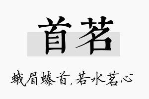 首茗名字的寓意及含义