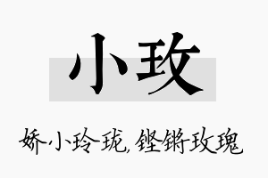 小玫名字的寓意及含义