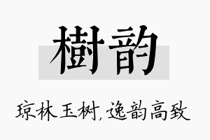 树韵名字的寓意及含义