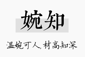 婉知名字的寓意及含义