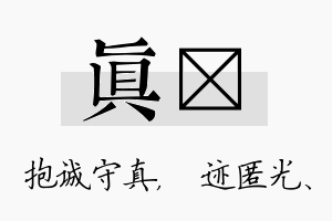 真弢名字的寓意及含义