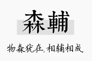 森辅名字的寓意及含义