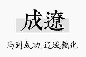 成辽名字的寓意及含义