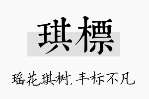 琪标名字的寓意及含义