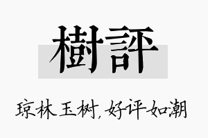 树评名字的寓意及含义