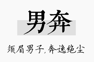 男奔名字的寓意及含义