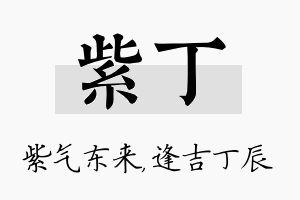 紫丁名字的寓意及含义