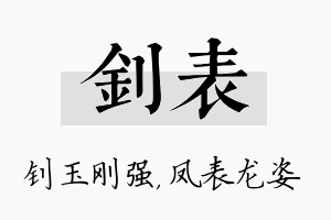 钊表名字的寓意及含义