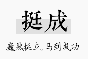 挺成名字的寓意及含义