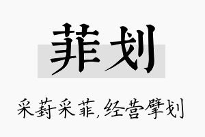 菲划名字的寓意及含义