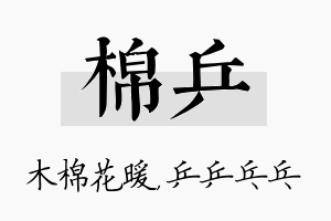 棉乒名字的寓意及含义