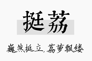 挺荔名字的寓意及含义