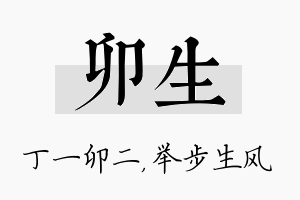 卯生名字的寓意及含义