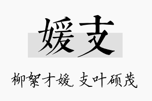 媛支名字的寓意及含义