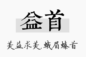 益首名字的寓意及含义