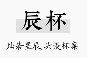 辰杯名字的寓意及含义