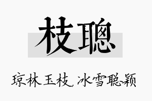 枝聪名字的寓意及含义