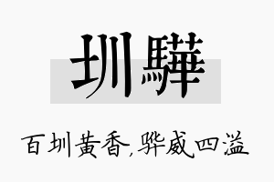 圳骅名字的寓意及含义