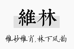 维林名字的寓意及含义