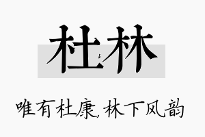 杜林名字的寓意及含义