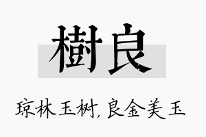 树良名字的寓意及含义