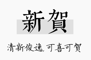 新贺名字的寓意及含义