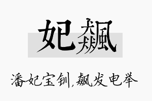 妃飙名字的寓意及含义