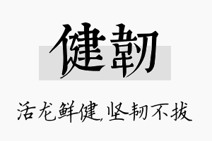 健韧名字的寓意及含义