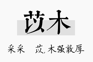 苡木名字的寓意及含义