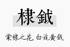 棣钺名字的寓意及含义