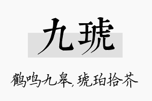 九琥名字的寓意及含义