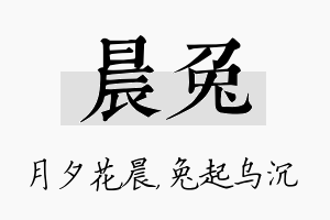 晨兔名字的寓意及含义