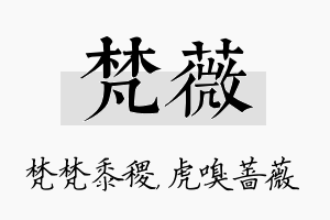 梵薇名字的寓意及含义